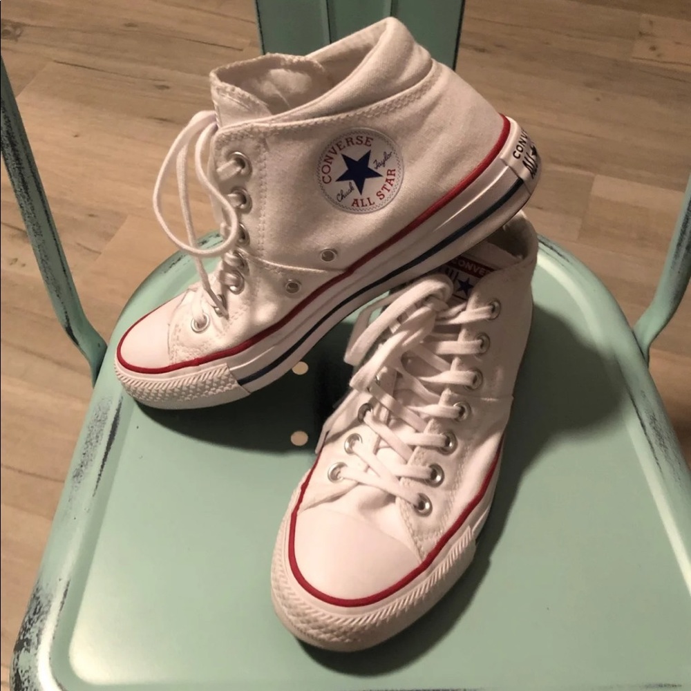 White Converse Mid Top Sneaker